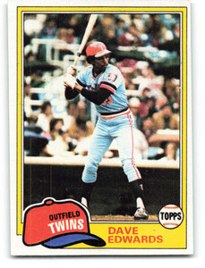 1981 Topps #386 Dave Edwards VG Minnesota Twins 