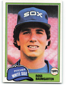 1981 Topps #398 Ross Baumgarten VG Chicago White Sox 