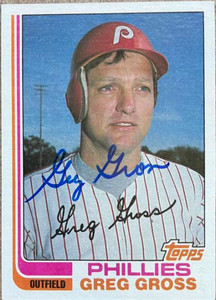 Greg Gross Autographed 1982 Topps #53