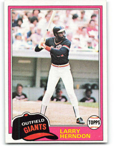 1981 Topps #409 Larry Herndon VG San Francisco Giants 