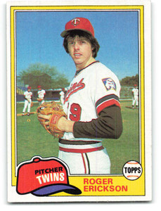 1981 Topps #434 Roger Erickson VG Minnesota Twins 