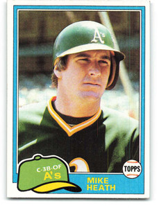 1981 Topps #437 Mike Heath DP VG Oakland Athletics 