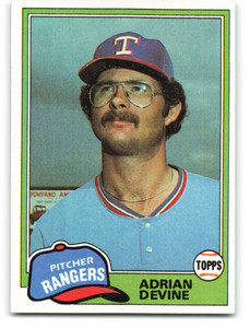 1981 Topps #464 Adrian Devine VG Texas Rangers 