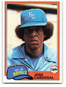 1981 Topps #473 Jose Cardenal VG Kansas City Royals 