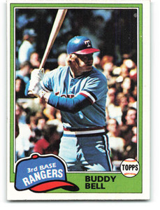 1981 Topps #475 Buddy Bell VG Texas Rangers 