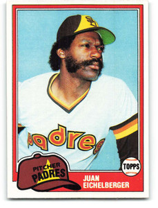1981 Topps #478 Juan Eichelberger VG RC Rookie San Diego Padres 