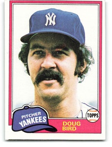 1981 Topps #516 Doug Bird VG New York Yankees 