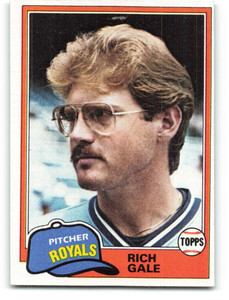 1981 Topps #544 Rich Gale VG Kansas City Royals 