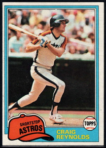 1981 Topps #617 Craig Reynolds VG Houston Astros 