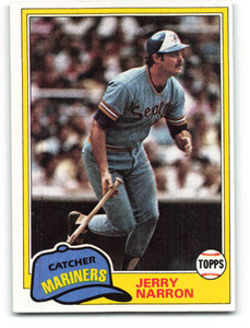 1981 Topps #637 Jerry Narron VG Seattle Mariners 
