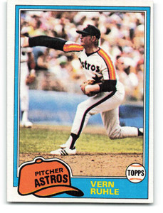1981 Topps #642 Vern Ruhle VG Houston Astros 