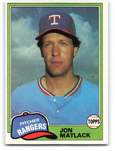 1981 Topps #656 Jon Matlack VG Texas Rangers 