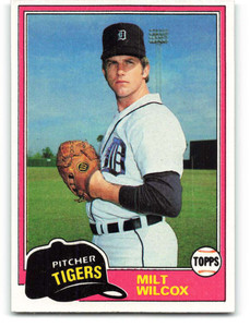 1981 Topps #658 Milt Wilcox VG Detroit Tigers 