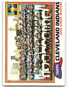 1981 Topps #665 Indians Team/Dave Garcia MG VG Cleveland Indians 