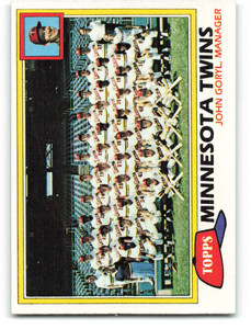 1981 Topps #669 Twins Team/John Goryl MG VG Minnesota Twins 