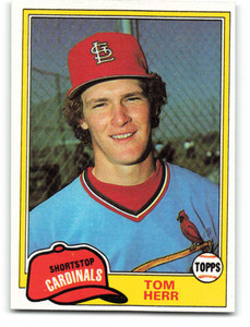 1981 Topps #266 Tom Herr VG St. Louis Cardinals 