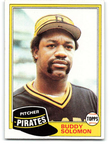 1981 Topps #298 Buddy Solomon VG Pittsburgh Pirates 
