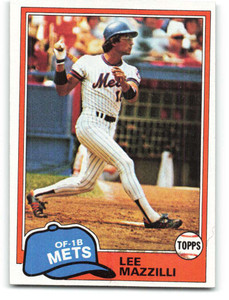 1981 Topps #510 Lee Mazzilli VG New York Mets 