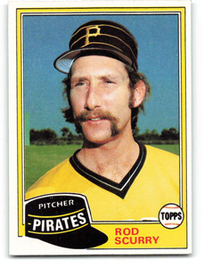 1981 Topps #194 Rod Scurry VG RC Rookie Pittsburgh Pirates 