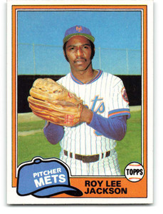 1981 Topps #223 Roy Lee Jackson VG RC Rookie New York Mets 
