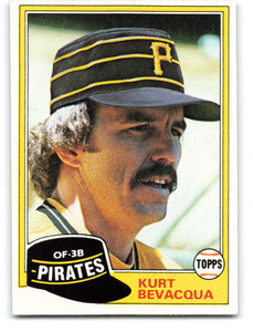 1981 Topps #118 Kurt Bevacqua VG Pittsburgh Pirates 