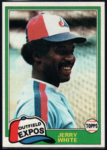 1981 Topps #42 Jerry White DP VG Montreal Expos 