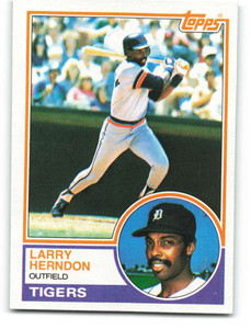 1983 Topps #13 Larry Herndon VG Detroit Tigers 