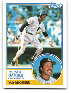 1983 Topps #19 Oscar Gamble VG New York Yankees 