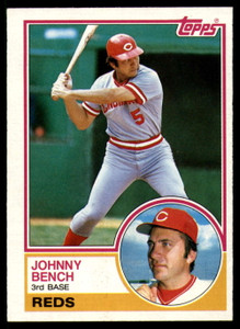 SOLD 15999 1983 Topps #60 Johnny Bench VG Cincinnati Reds 