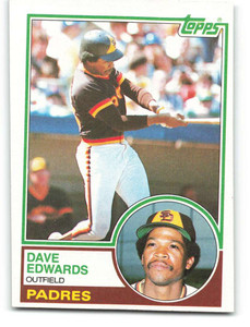 1983 Topps #94 Dave Edwards VG San Diego Padres 