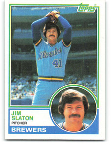 1983 Topps #114 Jim Slaton VG Milwaukee Brewers 