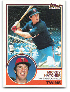 1983 Topps #121 Mickey Hatcher VG Minnesota Twins 