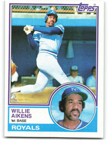 1983 Topps #136 Willie Aikens VG Kansas City Royals 