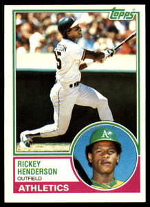 1983 Topps #180 Rickey Henderson VG Oakland Athletics 