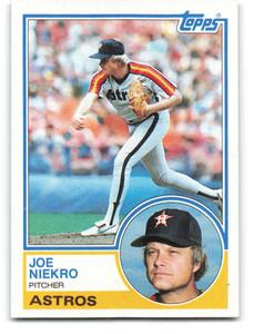 1983 Topps #221 Joe Niekro VG Houston Astros 