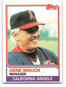 1983 Topps #276 Gene Mauch MG VG California Angels 