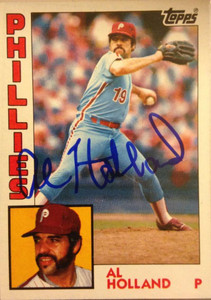 Al Holland Autographed 1984 Topps Tiffany #564