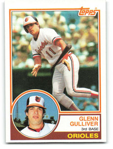 1983 Topps #293 Glenn Gulliver VG RC Rookie Baltimore Orioles 