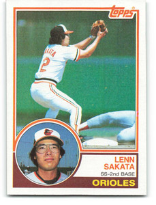 1983 Topps #319 Lenn Sakata VG Baltimore Orioles 