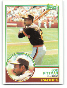 1983 Topps #346 Joe Pittman VG San Diego Padres 