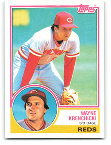 1983 Topps #374 Wayne Krenchicki VG Cincinnati Reds 