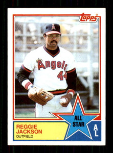 SOLD 16329 1983 Topps #390 Reggie Jackson AS VG California Angels 