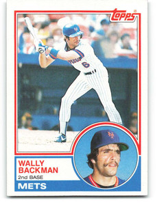 1983 Topps #444 Wally Backman VG New York Mets 