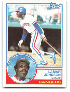1983 Topps #453 Lamar Johnson VG Texas Rangers 