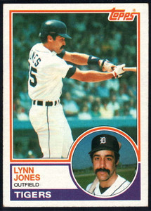 1983 Topps #483 Lynn Jones VG Detroit Tigers 