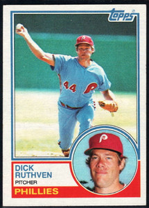 1983 Topps #484 Dick Ruthven VG Philadelphia Phillies 