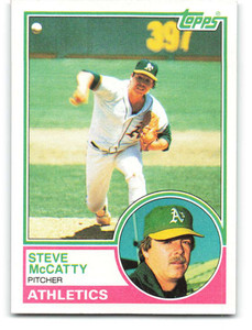 1983 Topps #493 Steve McCatty VG Oakland Athletics 