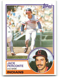 1983 Topps #569 Jack Perconte VG Cleveland Indians 