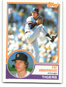 1983 Topps #588 Pat Underwood VG Detroit Tigers 
