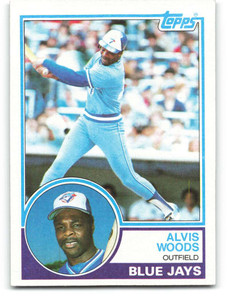 1983 Topps #589 Alvis Woods VG Toronto Blue Jays  1983 Topps #589 Alvis Woods VG Toronto Blue Jays